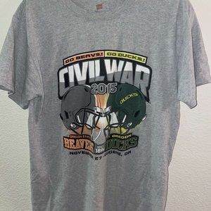 Oregon Beaver vs dukes tee shirt Medium
